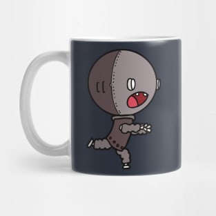 Adorable Baby Robot Running Mug